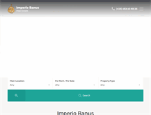 Tablet Screenshot of imperiobanus.com